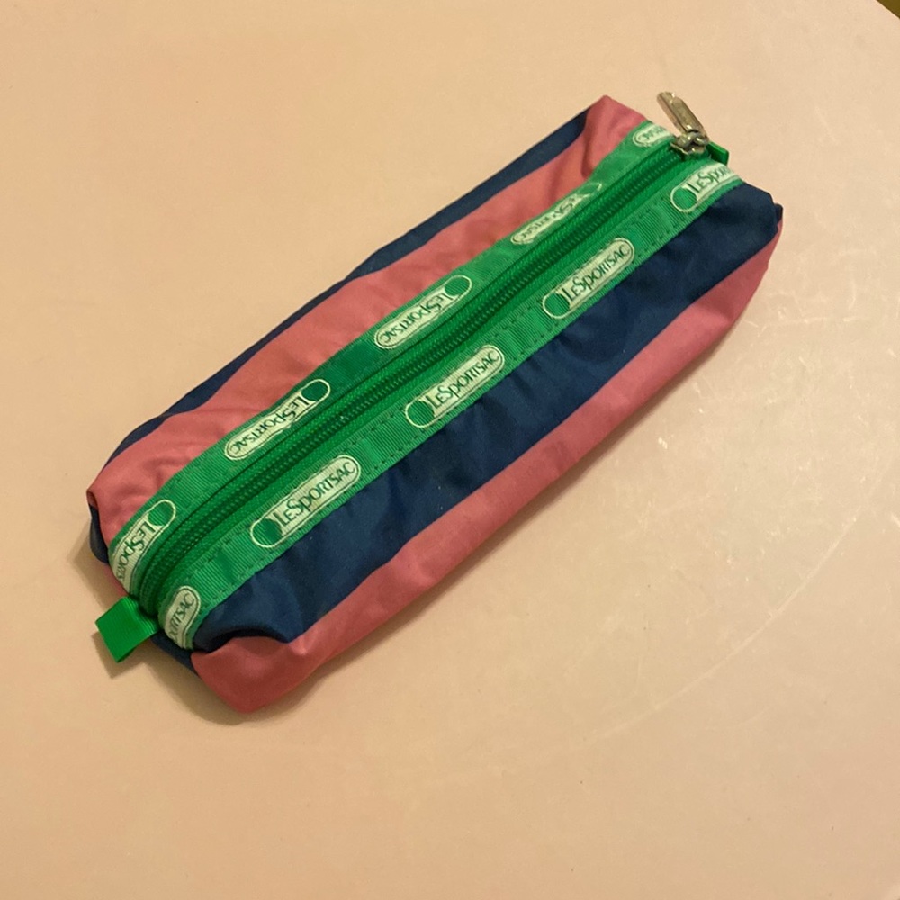 LeSportsac Pencil bag or perfect for charging cords, computer accessories.